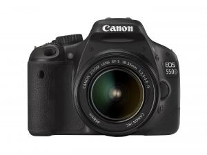Canon EOS 550 D Kit + EF-S 18-55 mm IS + 55-250 mm IS Negru