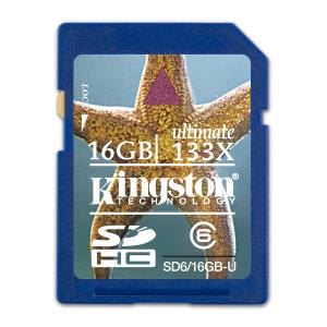 SD Card Kingston 16 GB SDHC CL6 SD6/16GB-U