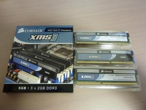 Kit Memorie Dimm Corsair 6 GB DDR3 PC-12800 1600 MHz TR3X6G1600C8