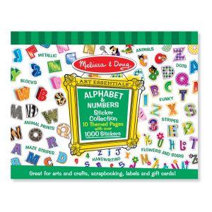 Colectia de abtibilduri Litere si numere - Melissa & Doug