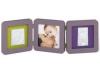 Double print frame gri/verde/violet - baby