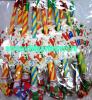 12 Suflatori Spirale sonore colorate diverse decoruri HAPPY BIRTHDAY STAR