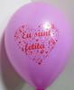 20 baloane botez roz 30cm eu sunt fetita