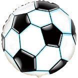 Balon folie metalizata SOCCER MINGE FOTBAL 45cm