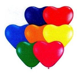 Baloane inimioare colorate 30cm set 100buc