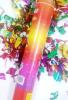 Tun de confetti Metalizate multicolore  30cm