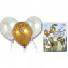 14 Baloane nunta cununia civila latex 30cm imprimate model WEDDING HEARTS