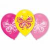 10 baloane latex colorate 25.4 cm inscriptionate fluture