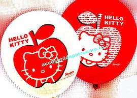 Set 12 baloane latex 30cm HELLO KITTY APPLE