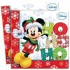 20 servetele 33x33cm mickey xmas ho ho