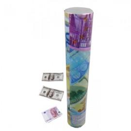 Tun de confetti cu bancnote 30cm