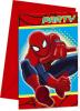 Set 6 Invitatii de petrecere party copii cu plicuri ULTIMATE SPIDERMAN