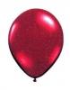 100 baloane metalizate 25cm rosu alb