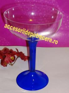 Cupe Pahare plastic pentru sampanie vin cocktail DIVERSE CULORI Model 04 set 4buc