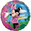 Baloane folie metalizata minnie mouse birthday cu