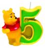 Lumanare 3D cifra 5 Winnie