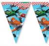 Banner stegulete triunghiulare din plastic 2.3m planes