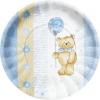 10 farfurii 23cm Teddy Bear Blue