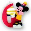 Lumanare de tort cifra 6 mickey