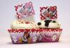 24 Forme + 24 Stegulete pentru decorare prajituri briose MINNIE MOUSE