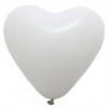 Set 50 baloane nunta inimioare albe 30cm