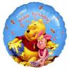 Baloane folie metalizata winnie the pooh honey birthday cu snur rafie