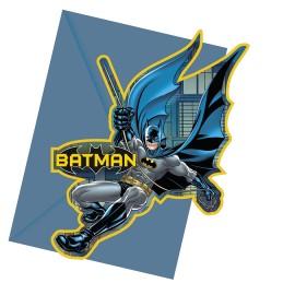 Invitatii petrecere copii cu plicuri Batman Dark Hero