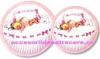 10 Farfurii botez cu diametru 18 cm BABY GIRL