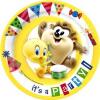 10 farfurii carton 18cm BABY LOONEY TUNES HAPPY