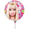 Balon minifolie metalizata 23cm barbie pattern