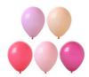 50 baloane latex 26cm calitate heliu nuante roz somon rosu