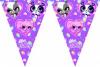 Banner party stegulete din plastic 2.3m littllest