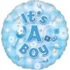 Balon botez folie metalizata 43cm New Baby Boy