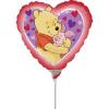 Balon minifolie metalizata 23cm WINNIE PIGLET HEART