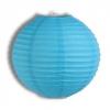 Lampion decorativ rotund  pentru agatat bleu 25cm