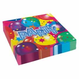 20 servetele Ballon Party 33 x33 cm