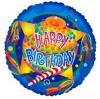 Balon folie metalizata happy birthday party  cu snur