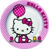 10 Farfurii carton plastifiat 23cm HELLO KITTY TULIP