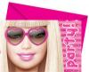 6 Invitatii de petrecere copii cu plicuri BARBIE