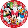 8 farfurii carton 23cm mickey xmas ho ho