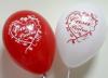 20 baloane alb rosu nunta cununia