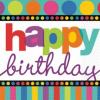 20 servetele dots and stripes happy birthday