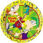 10 farfurii carton 20cm PHINEAS & FERB