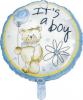 Balon folie metalizata 45cm It's a Boy - TEDDY BEAR BLUE