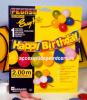Decoratiune banner happy birthday cu baloane 2metri