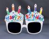 Ochelari din plastic model cu lumanari Happy Birthday Party