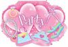 8 invitatii party prismatice princess