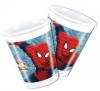 8 pahare plastic 200ml spiderman web warriors