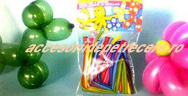 Baloane pentru modelaj profesionale culori asortate - Set de 50buc