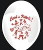20 baloane  alb rosu nunta cununia civila latex 30cm inscriptionate